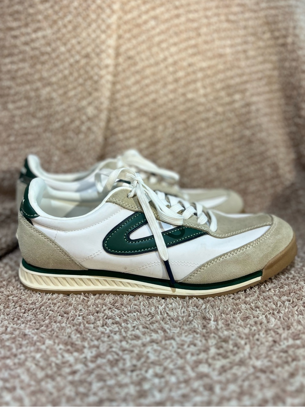 Tretorn Rawlins 2.0 Retro Green Suede & Canvas Sneaker Women's Size 8 - Picture 6 of 10